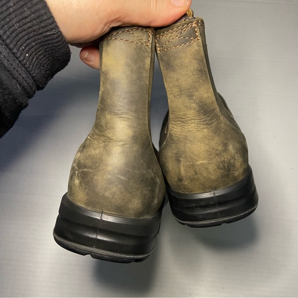 BLUNDSTONE 2056 ALL-TERRAIN CHELSEA BOOTS - RUSTIC BROWN AU 8 - Picture 10 of 13